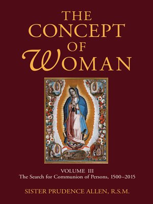 cover image of The Concept of Woman, Volume 3